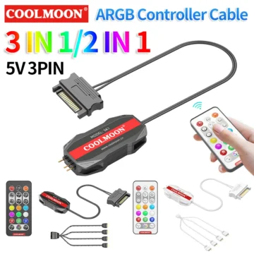 ARGB 5V Fan Controller with SATA Sync Cable 1