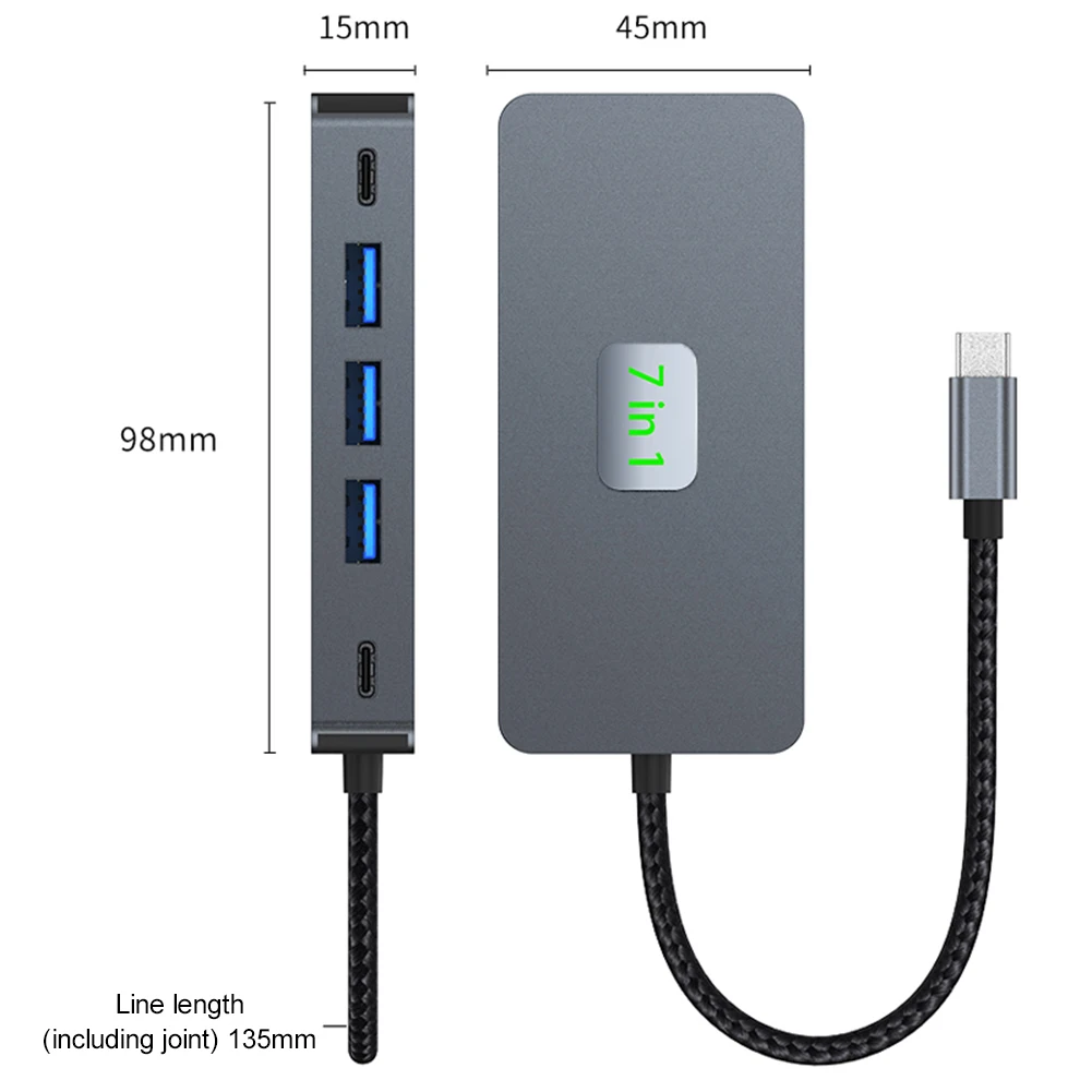7-in-1 USB-C Dock with Dual 4K HDMI Ports 11