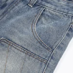 Vintage Washed Y2k Baggy Denim Jorts 3