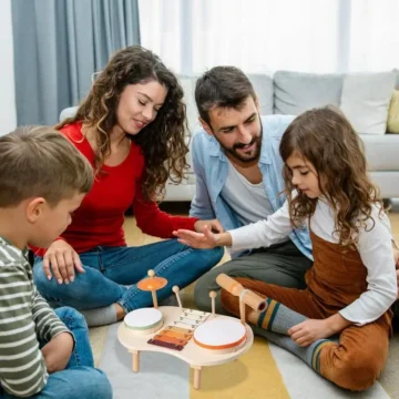 Wooden Drum Set for Kids Musical Toy Kit 2