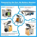 13 in 1 Solar Robot Kit for Kids STEM DIY Fun 4