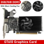 GT610 2GB DDR3 PCIe Graphics Card with VGA DVI 1