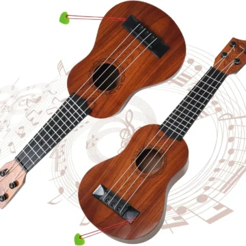 17in Kids Mini Ukulele Guitar Toy with Picks 2