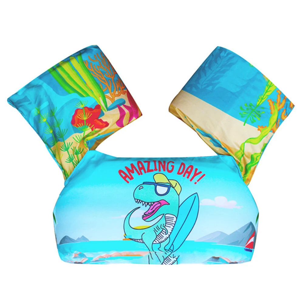 Baby Cartoon Float Arm Life Jacket Swimsuit