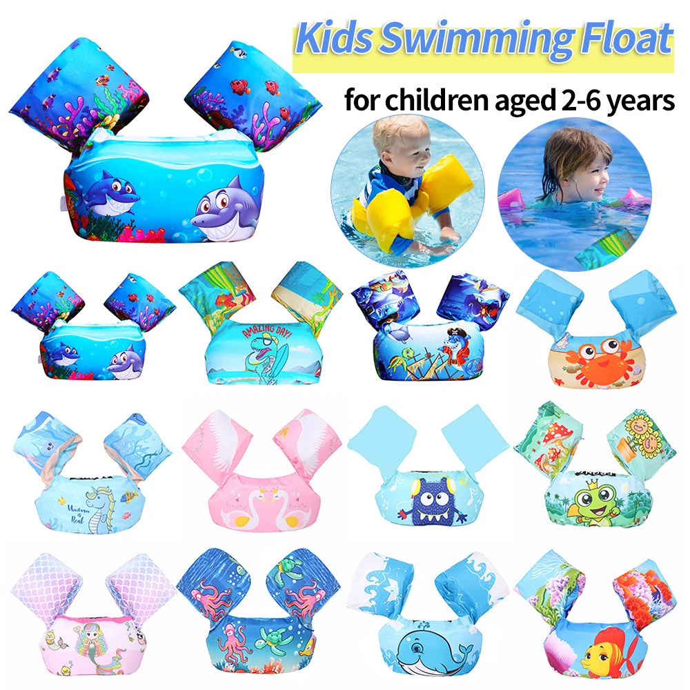 Baby Cartoon Float Arm Life Jacket Swimsuit
