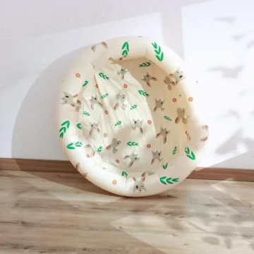 Inflatable Baby Pool with Cute Animal Print 2
