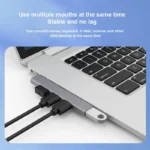 4-in-1 USB-C Hub Docking Station Adapter 5