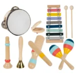 Wooden Percussion Music Set for Toddlers 1