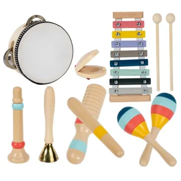 Wooden Percussion Music Set for Toddlers 1