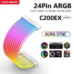 COOLMOON RGB Light Strip Bar PC Extension Kit 2