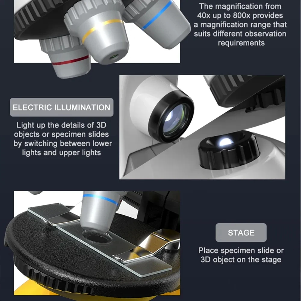 Kids Science Lab Microscope Experiment Kit 3 Kids Science Lab Microscope Experiment Kit 3