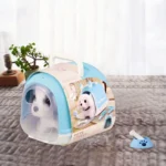 Small White Puppy Grooming and Feeding Toy Set 5