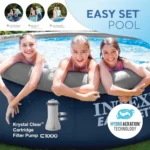 15ft x 42in Round Above Ground Pool Set 4