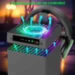 Xbox Series X RGB Cooling Fan with Headset Holder 4