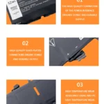 DXGH8 Battery for Dell XPS 13 & Inspiron 7390 5