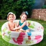 Inflatable Baby Pool Float with Safety Seat 4