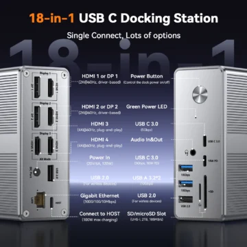 TobenONE Quad Monitor USB C Docking Station 2 | PricZone TobenONE Quad Monitor USB C Docking Station 2 | PricZone