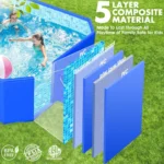 Foldable Oversized Hard Shell Pool for Kids 2