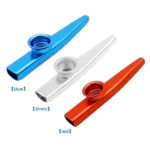 Silver Metal Kazoo Woodwind Flute for Beginners 3