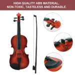Mini Acoustic Violin Toy for Kids Practice Play 5