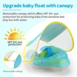 Baby Inflatable Swim Ring with Sunshade 3