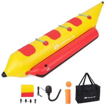 3-Person Inflatable Banana Boat with Air Pump 1