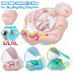 Baby Inflatable Swim Ring with Sunshade 1
