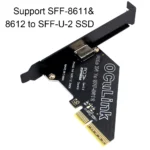 PCIe to SFF 8612 Adapter Card for SSD U.2 OCUlink 1