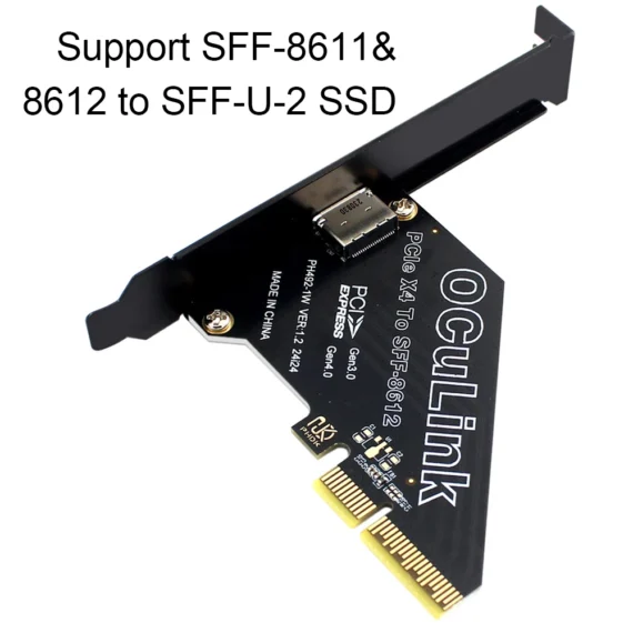U8612 PCIe to SFF 8612 Adapter Card for SSD U.2 OCUlink | PricZone