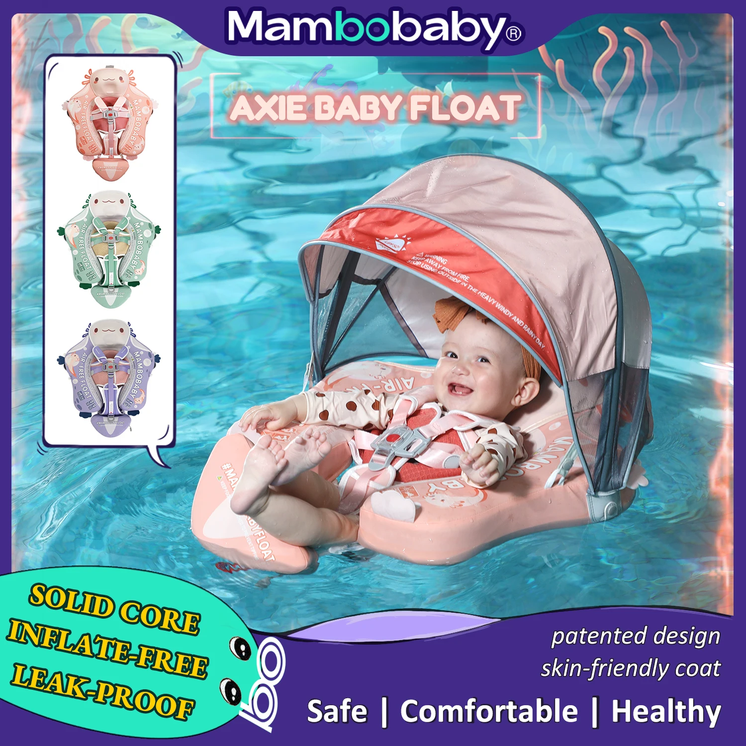 Axie Mambobaby Baby Pool Float with Canopy 1 Axie Mambobaby Baby Pool Float with Canopy 1