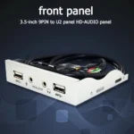 Durable 9 Pin to 4 Port USB Audio Front Panel Hub 2