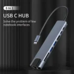 8-in-1 USB-C Hub with RJ45 Ethernet Port 6