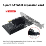 SA3112J PCIE Adapter 12 Port PCI-Express X1 to SATA 3.0 6Gbps High Speed Expansion Card Controller for Computer Accessories 6