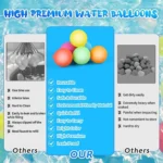 Reusable Water Balloons 12- 24pcs Quick Fill 6