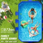 Foldable Oversized Hard Shell Pool for Kids 6