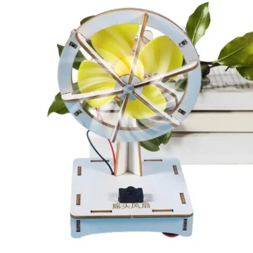 Electric Motor Wood Fan Science Experiment Kit 1