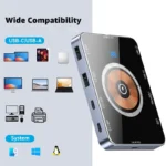 USB C Hub 8-in-1 w/ Wireless Charger Dock 4