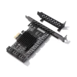 PCI-E 10 Port SATA 3.0 Expansion Card Adapter 1