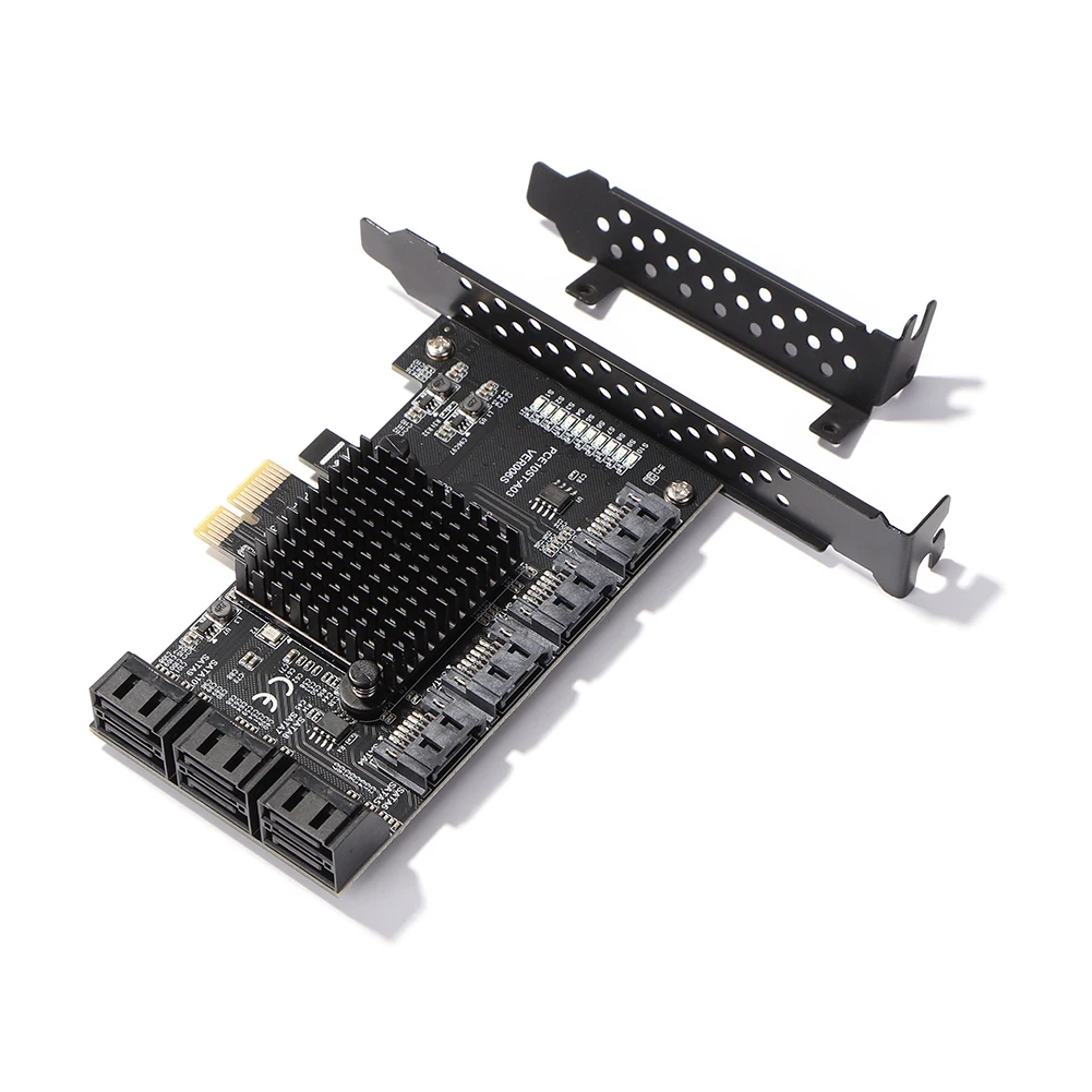 PCI-E 10 Port SATA 30 Expansion Card Adapter 1 PCI-E 10 Port SATA 3.0 Expansion Card Adapter 1