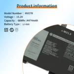 MV07R Battery for Dell G3 G5 15 Series 68Wh 5