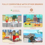 Magnetic Tile Set 56 PCS for Kids Learning Fun 5