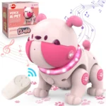 DogToys Remote Control Robots-Puppy Dog RC Toy with LED Voice Rologging & Changing Pet Touch Reaction Dancing Walking for Kids 2