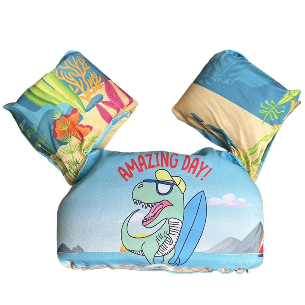 Baby Cartoon Float Arm Life Jacket Swimsuit
