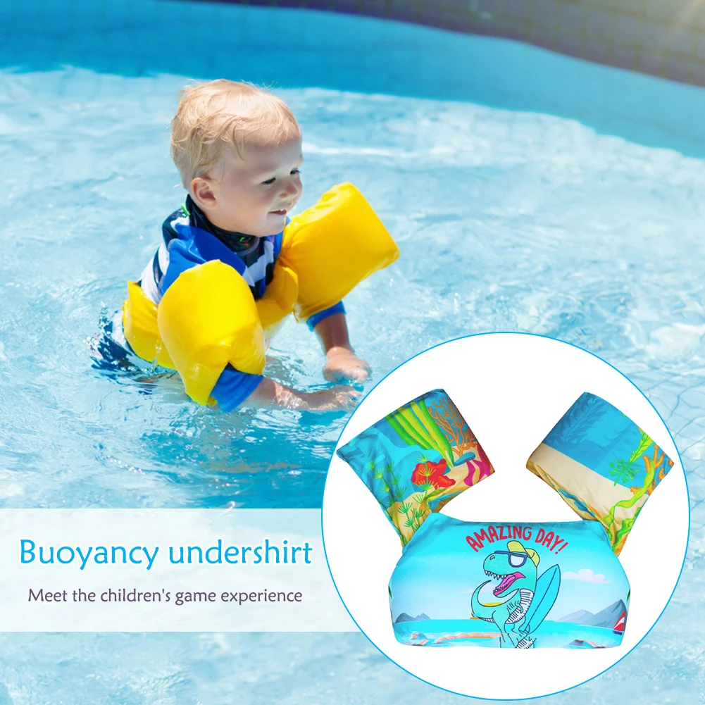 Baby Cartoon Float Arm Life Jacket Swimsuit