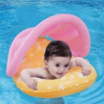 Baby Mermaid Swim Ring with Seat and Handles 4