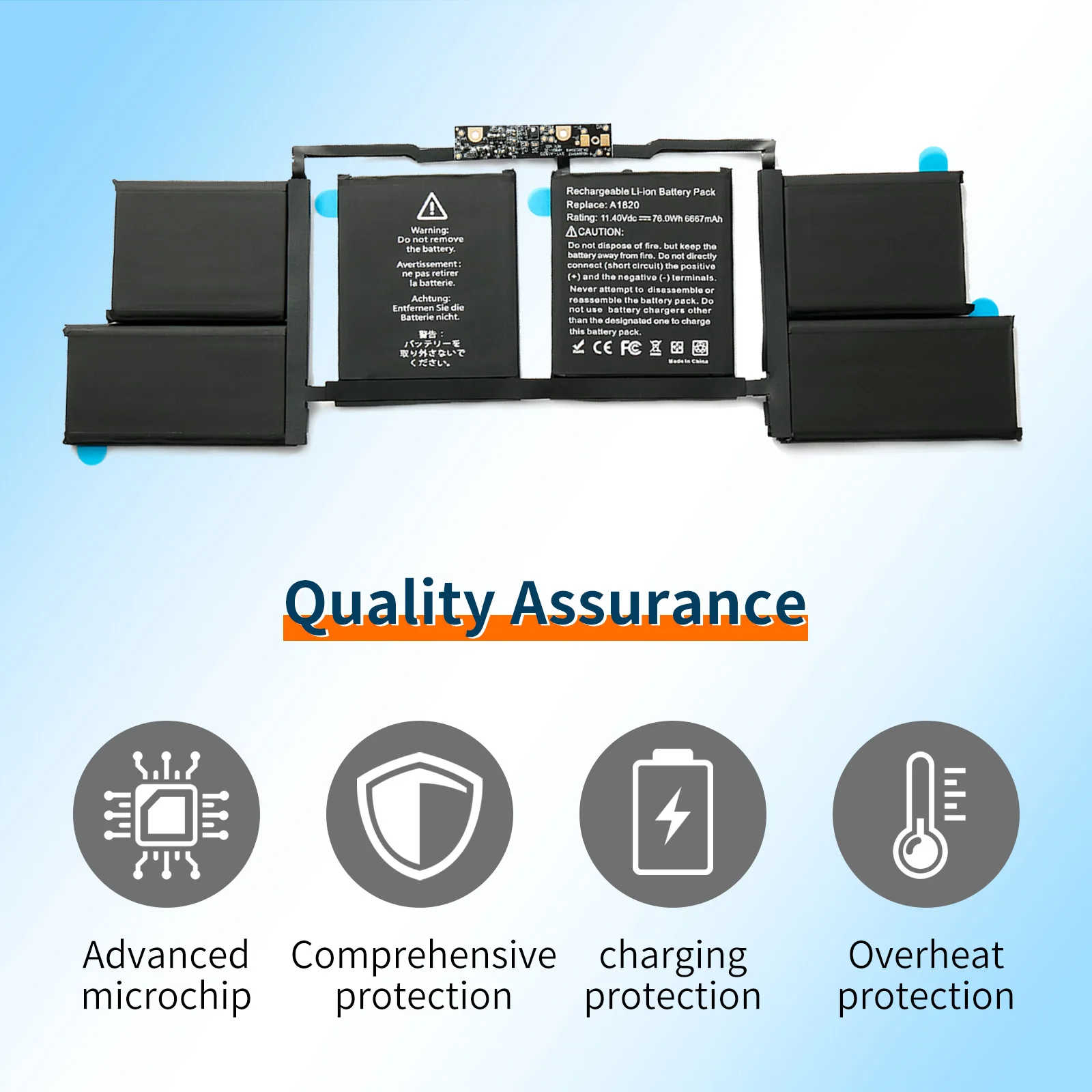 A1820 Battery for MacBook Pro 15 A1707 114V 2 A1820 Battery for MacBook Pro 15 A1707 11.4V 2