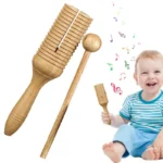 Wooden Crow Sound Percussion Toy for Kids 3