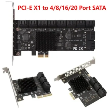 6-Port SATA 3.0 to PCIe Expansion Card Adapter 1