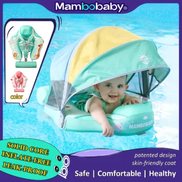 Mambobaby Animal Baby Swim Trainer with Canopy 1
