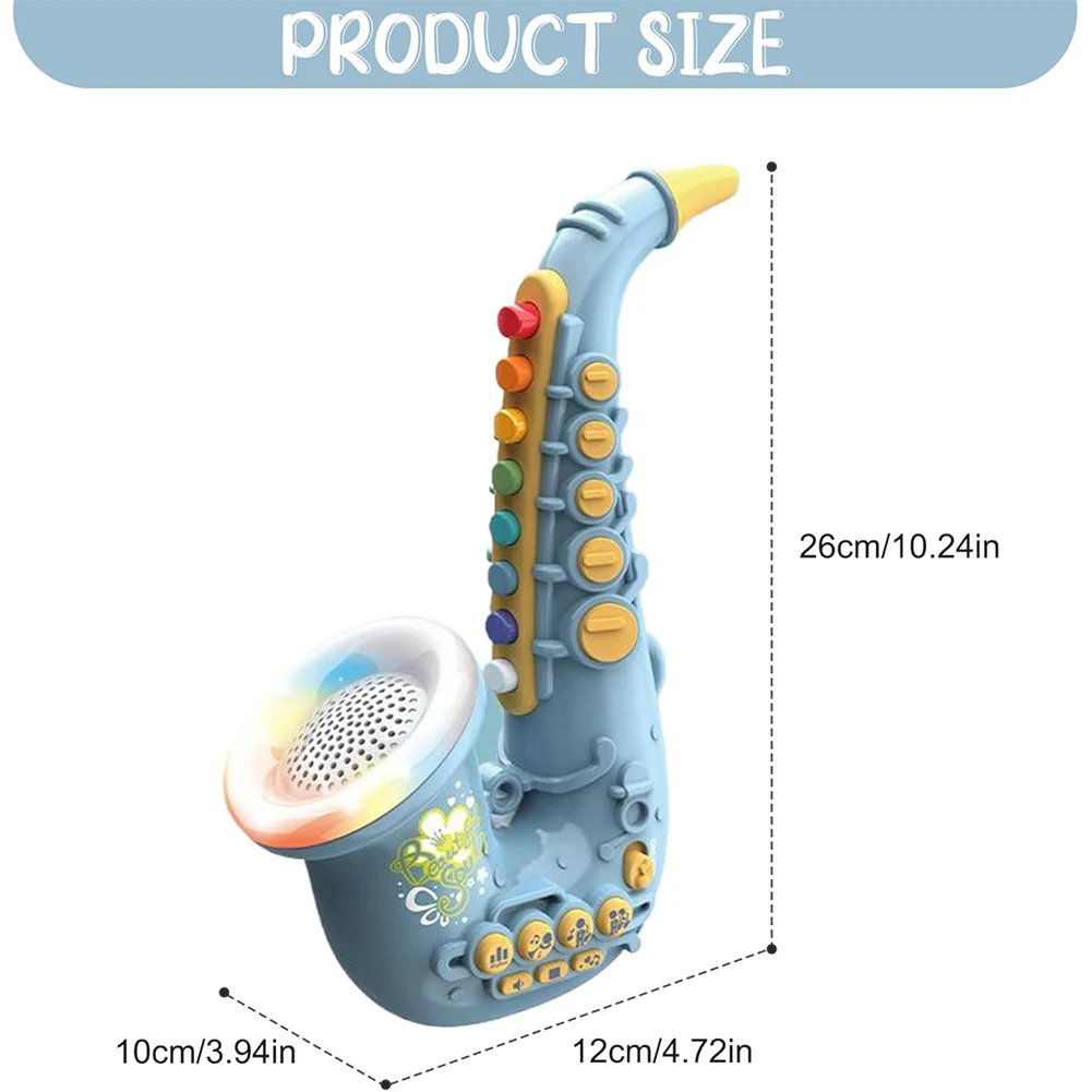 Light Up Toy Saxophone for Kids Ages 3 and Up 6 Light Up Toy Saxophone for Kids Ages 3 and Up 6